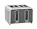 Dualit 46432 Studio 4-Slice Toaster, White/Grey