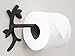 Toilet Paper Holder - Branch with Leaves - Cast Iron Wall Mounted Toilet Tissue Holder - Rustic Country Toilet Paper Holder Design-| 8.3x4x6.3” - Included Screws and Anchors by Comfify