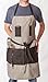 No1Cook Men's Grilling Apron by Durable, sturdy, modern design and plenty of pockets for bbq use; perfect grilling apron for dad. Detachable bottle opener for the thirsty Grill Master