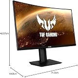 ASUS TUF Gaming VG32VQR Curved Monitor 31.5 165Hz HDR WQHD 2560x1440 view 6