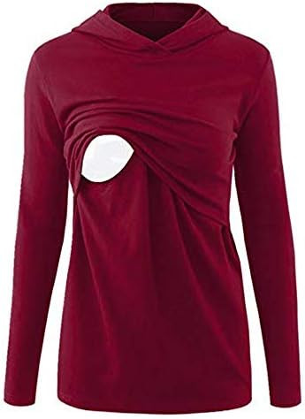 sunnymi® Baby Breastfeeding Cover Mum Nursing Hoodie Long Sleeves Casual Top Clothes Blouse