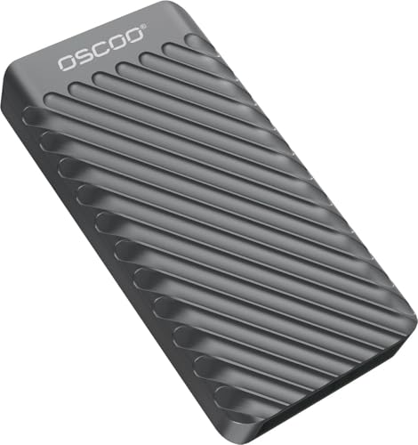 OSCOO 1TB Portable SSD, Up to 2000MB/s, USB 3.2 Gen 2x2 External Solid State Drive, Dual USB-C&A, Compatible with iPhone 15/16, Android, Mac, Laptops, Tablets, Smart TVs, Cameras, Game Consoles