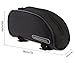 Allnice 12654 1L Outdoor Mountain Bicycle Cycling Frame Front Top PVC Tube Bag Bike Pouch (All Black)