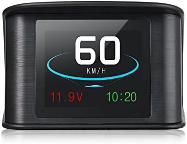 HUD GPS Smart Digital LCD Meter 9V to 16V Driving Speed Voltage Single Distance Driving Total Distance Driving Time Driving Speed Alarm Freely Switching Between Kilometers and Miles