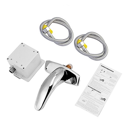 Sensor Water Tap,Fy-Light Automatic Infrared Sensor Faucet Touchless Hands Free Cold Water Tap for Bathroom - Thumbnail 5