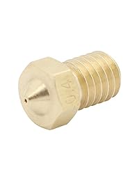 anycubic 5pcs latón 0,4 mm 3d filamento pla impresora Boquilla Boquilla de M6 roscado del cabezal de impresión para 1.75 mm ABS