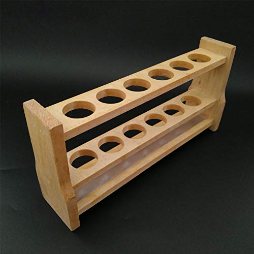 Adamas-Beta 6 Holes Wooden Colorimetric Tube Rack Wooden Test Tube Rack Suitable 50ml Tube