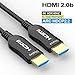 FURUI Fiber HDMI Cable 50ft 4K 60Hz, Fiber Optic HDMI Cable 2.0b HDR10, ARC, HDCP2.2, 3D, 18Gbps Subsampling 4:4:4/4:2:2/4:2:0 Slim and Flexible HDMI Fiber Optic Cable