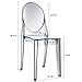 Modway Casper Modern Acrylic Stacking Kitchen and Dining Room Chair in Smoke - Fully Assembled