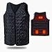 Vinmori 2018 Electric Heated Vest Washable Size Adjustable (Battery Not Included)