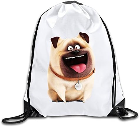 Kamici The Secret Cute Mel Dog Drawstring Backpack Bucket Bag For Men &amp; Women