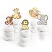 Big Dot of Happiness Noah's Ark - Dessert Cupcake Toppers - Baby Shower Clear Treat Picks - Set of 24