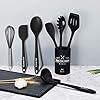 Kitchen-Utensil-Set-12-Cooking-Utensils-Set-Colorful-Silicone-Kitchen-Utensils-Nonstick-Cookware-with-Spatula-Set-Kitchen-Tools-Kitchen-Gadgets-with-Utensil-Crock-by-Umite-Chef-Black 12 PCS Silicone Kitchen Cooking Utensil Set, Heat Resistan BPA-Free Kitchen Utensils, Umite Chef Nonstick Cookware with…