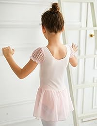 MdnMottle de ballet con falda y mangas con volantes para niñas