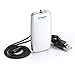 AirTamer A310W Personal Rechargeable and Portable Air Purifier Negative Ion Generator, Proven Performance, White with Metal Travel Case