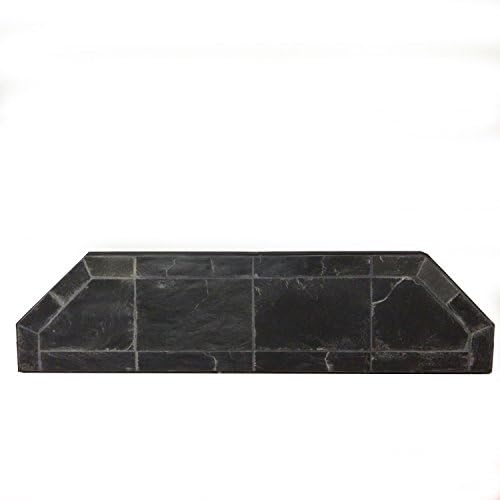 HearthDistribution SP9-BS 12 x 48 in. Hearth Extension Black Slate Stone