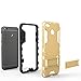DWAYBOX Xiaomi Redmi 4X Heavy Duty Case 2 in 1 Hybrid Armor Hard Back Case Cover with Kickstand for Xiaomi Redmi 4X / Hongmi 4X 5.0 Inch (Marsala Red)