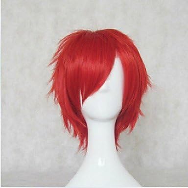 HJL-New Arrival £Òed Synthetic Hair Wigs Short Curly Natural Animated Wigs Cosplay Wig Party Wigs , red
