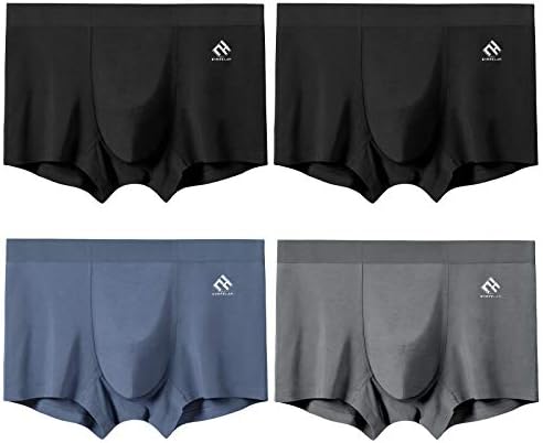 Evrfelan ボクサーパンツ メンズ 下着 最新型 4枚セット 販売 前閉じ 吸汗速乾 ブランド 通気性 モダール素材 ボクサーブリーフ 抗菌防臭