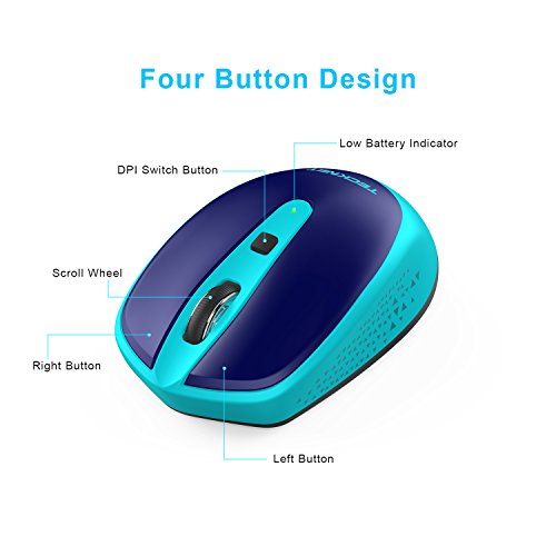Wireless Mouse, Small Computer Mouse for Kids, 3 Adjustable DPI