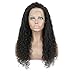 Am Youth Lace Front Wigs Human Hair Brazilian Remy Water Wave Human Hair Wig for Black Women With Baby Hair 130% Density Natural Color 14 Inch