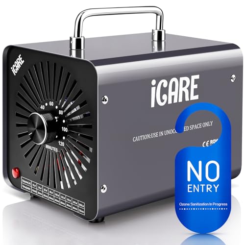 ICARE Home Ozone Generator 30000mg/h Ozone Machine for Air Purification and Odour Removal Ozone Device Portable O3 for Office, Bathroom, Home, Car