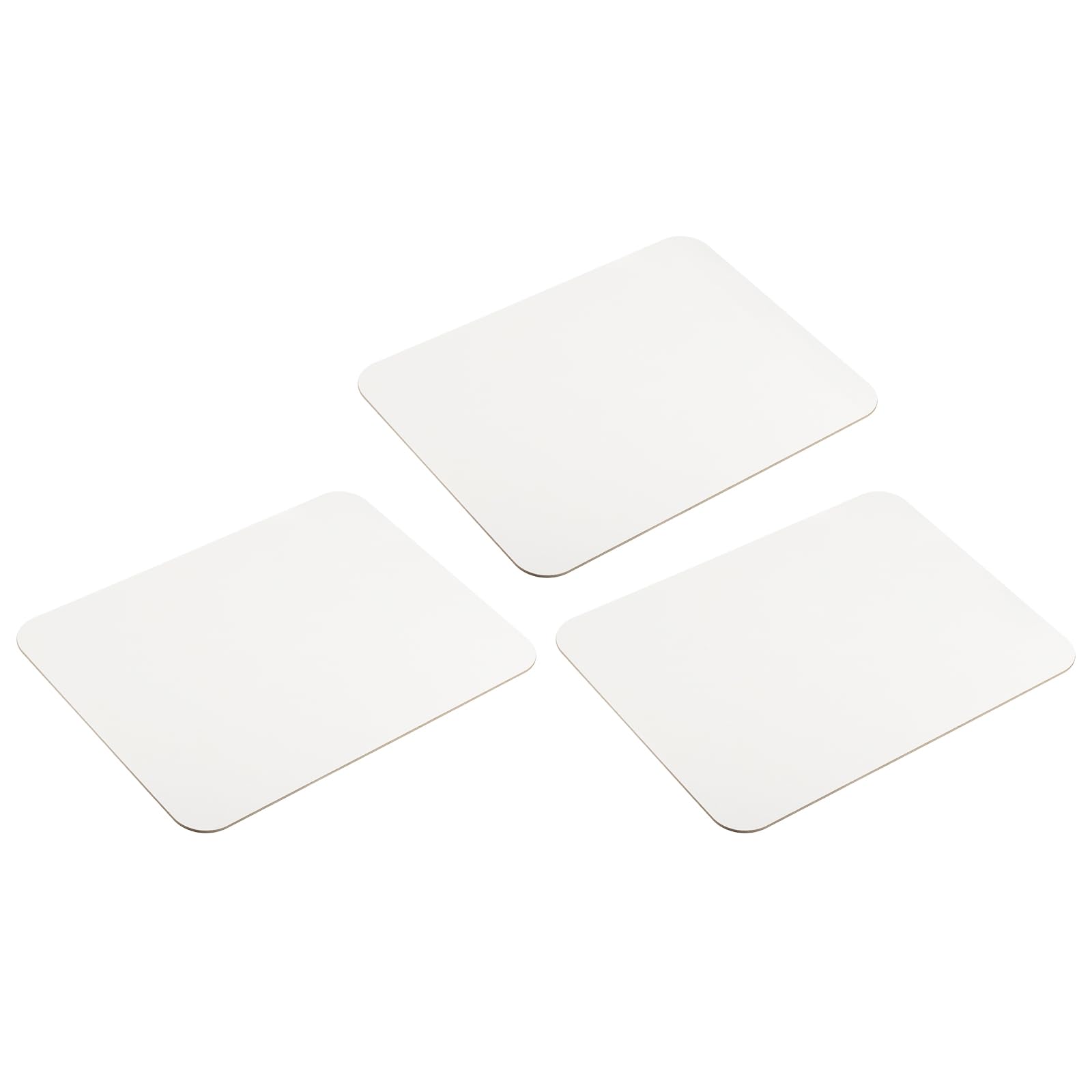 PATIKIL Small Dry Erase Board, 3 Pcs 12" x 9" Double Sided White Board Mini Lap Board for Writing Practice Learning at Home Office Study, White