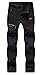 Anlamb Men's Outdoor Waterproof Windproof Fleece Cargo Snow Ski Hiking Pants