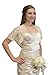 CHAMPAGNE LACE BOLERO, LACE SHRUG, BRIDAL SHRUG, WEDDING JACKET-S