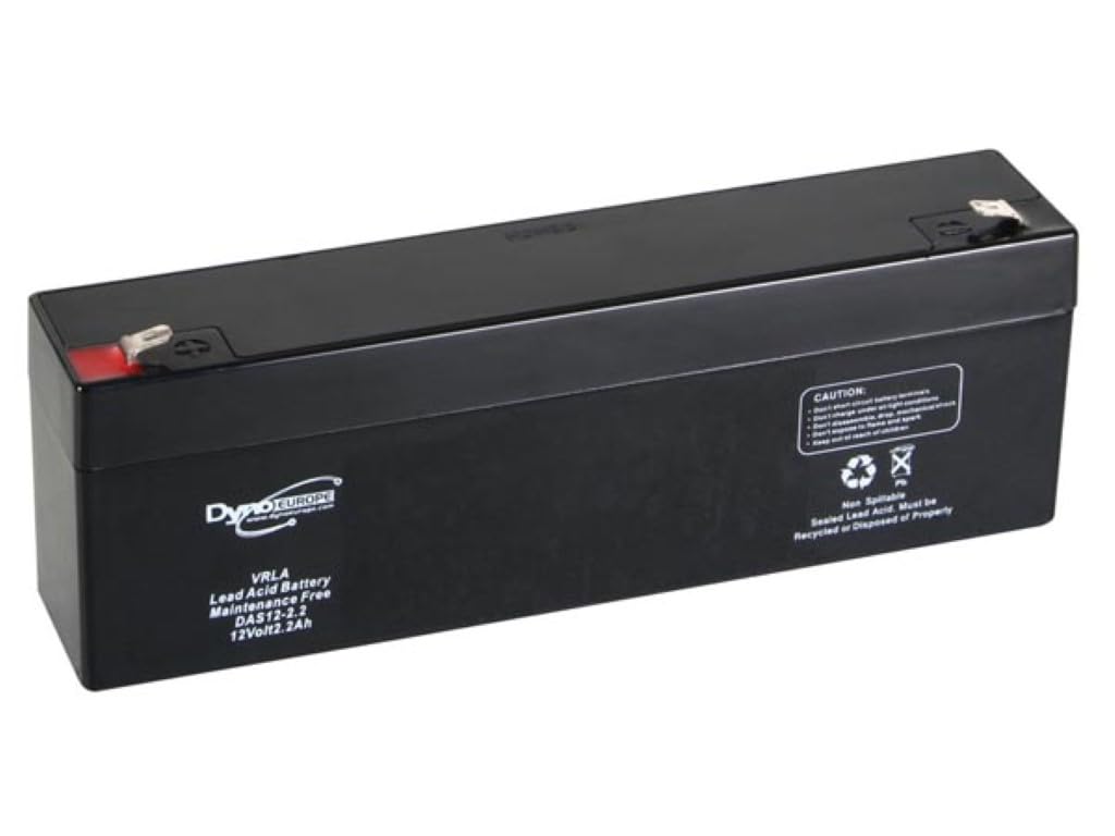 Dyno Europe DAS12-2.2 Lead Acid Battery 12V-2.2mAh 177.5x34x66mm