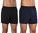 CYZ Mens Multi-Pack 100% Cotton Knit Boxers Pajama Bottoms - Sleep/Lounge Shorts