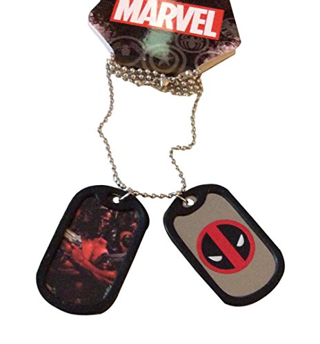 Marvel Comics Deadpool Action and Symbol 2 Tag Metal Dog Tags Costume Accessory