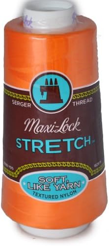 Maxi Lock A&E Stretch Textured Nylon Papya Serger Thread MWN-44149