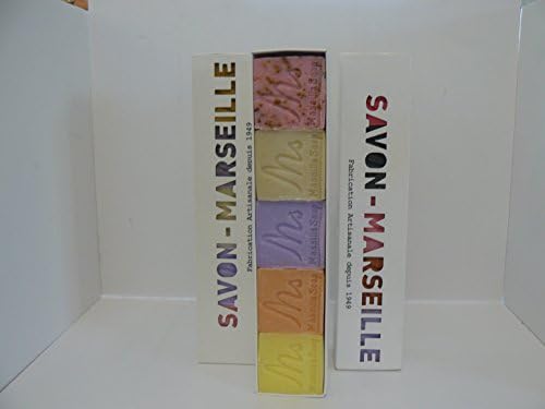 Soaps of Marseille 5 different fragrant bars 150 gr.from France