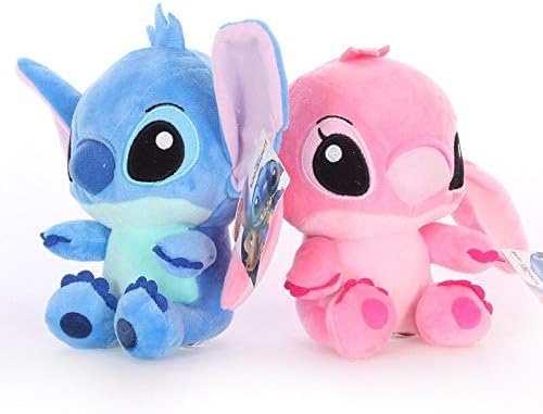 Amazon Piao18 センチメートル高 Quanlity のスーパーかわいいリロとスティッチぬいぐるみ人形ラブリースティッチぬいぐるみクリスマス誕生日プレゼント子供 Pink ぬいぐるみ おもちゃ