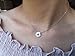 Monily Friends Gift Compass Necklace S925 Sterling Silver Dainty Disc Pendant Necklace Women Fine Jewelry