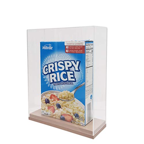 FixtureDisplays Cereal Box Display Case 8.5x2.5x12" Storage Book