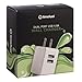 USB Wall Charger Dual Port 4.8A/24W High Output (White Limefuel L48WCW) Foldable Portable Rapid Travel Charger for iPhone 6, 6+, 5S, 5C, 5, 4S, 4; iPad 5, Air, Mini; iPod Touch, Nano; Samsung Galaxy S4, S3, S2, Galaxy Note; Kindle; LG G2; PS 4; Nexus 5, 7, 10; Motorola Droid Razr Maxx; Blackberry; Nook Color; Bluetooth Speakers & Headsets; Nokia Lumia 2520; HTC One X V S