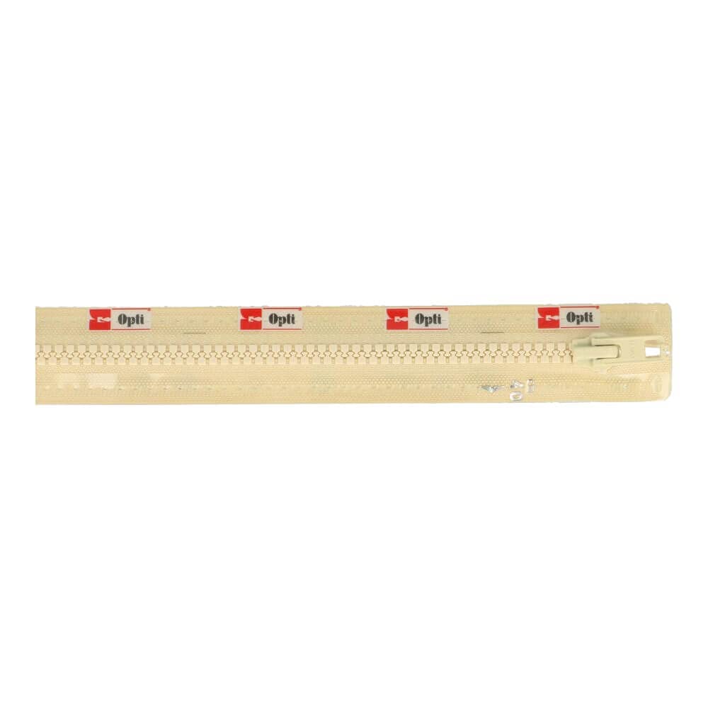 Opti Zip Fastening, Polyester, 00869 Beige, 60 cm