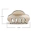 Topbeu Women Crystal Grip Jaw Clips Hair Clips for Medium or Long hair (Beige)