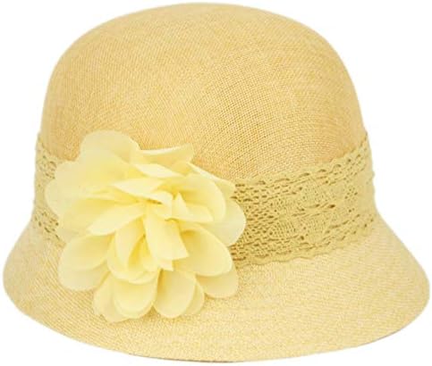 Glamorstar Vintage Felt Cloche Hat Winter Floral Fedora  display picture 1