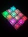 CUBES ice light up 12 pack - Multicolor sensor liquid for drinks and more - Blinking - Glowing fun decorative - Party and event