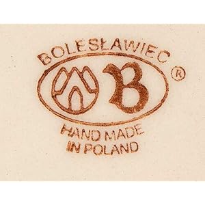 Bunzlauer petit 1/2 beurrier ovale motif 41 de beurre