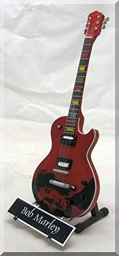 BOB MARLEY Miniature Guitar ONE LOVE w/name tag