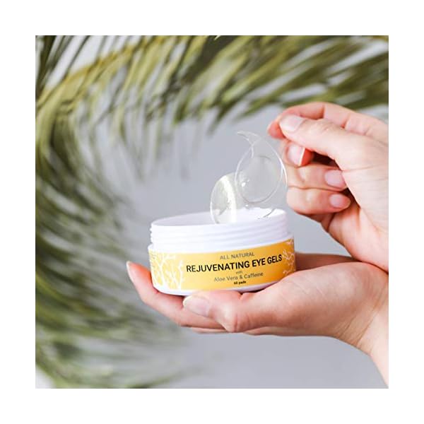 Caffeine Under Eye Patches & Hydrogel Masks (30 Pairs) - All Natural Anti Aging Treatment for Bags, Puffiness, Wrinkles…