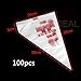 Enjoydeal 100pcs Fashion Disposable Pastry Bag Icing Piping Cake Pastry Cupcake Decorating Bags (Large)