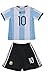 FWC Argentina Home Messi 10 futbol football soccer jersey & short (6-7 years)