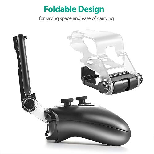 image for URWOOW Wireless Controller Phone Clip Holder Clamp Mount Stand Foldabl