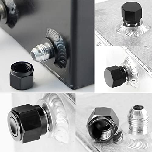 6an An6 W/T O-Ring ORB Female Flare Fitting CAP Blanking Plug Block - Foto 12