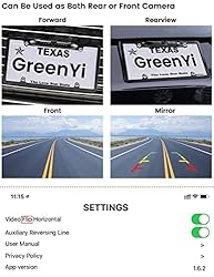 WiFi License Plate Backup Camera, GreenYi 5G